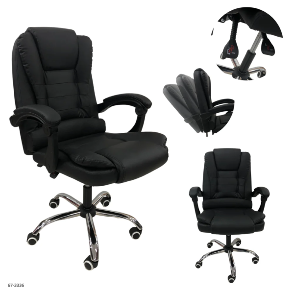 Silla de Oficina Cuerina Negro