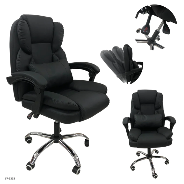 Silla de Oficina Cuerina Negro