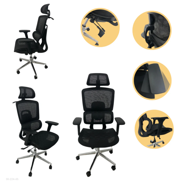 Silla de Oficina Negra