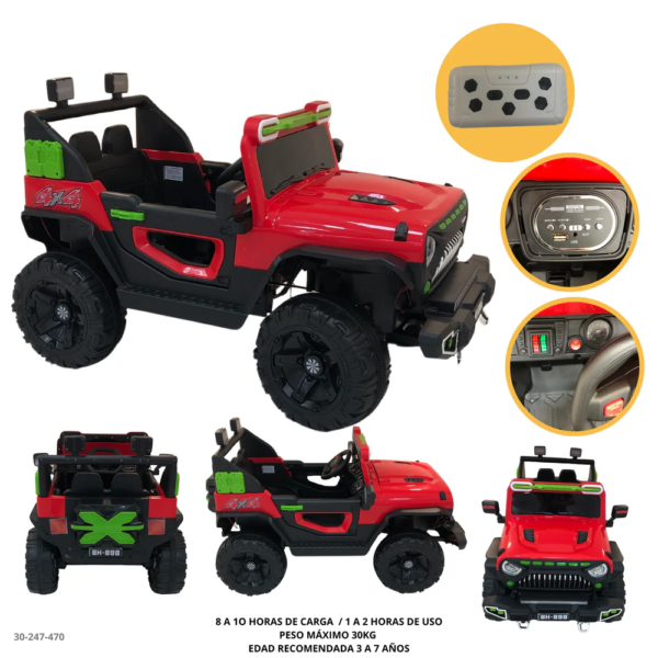 CARRO ROJO TODO TERRERO