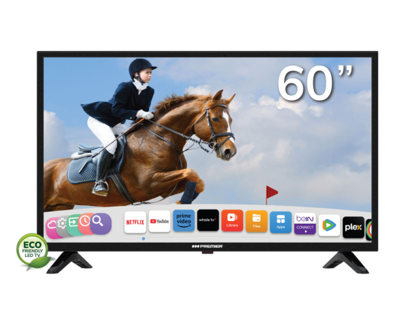 Tv 60” uhd smart c/dvb-t2, android (whale os), c/cr voz
