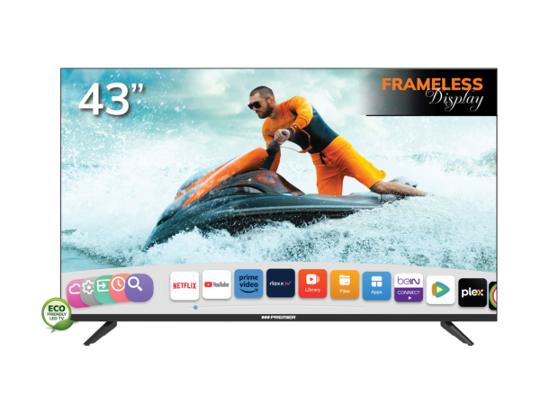 Tv 43” fhd smart c/dvb-t2, android (whale os), sm, c/cr voz