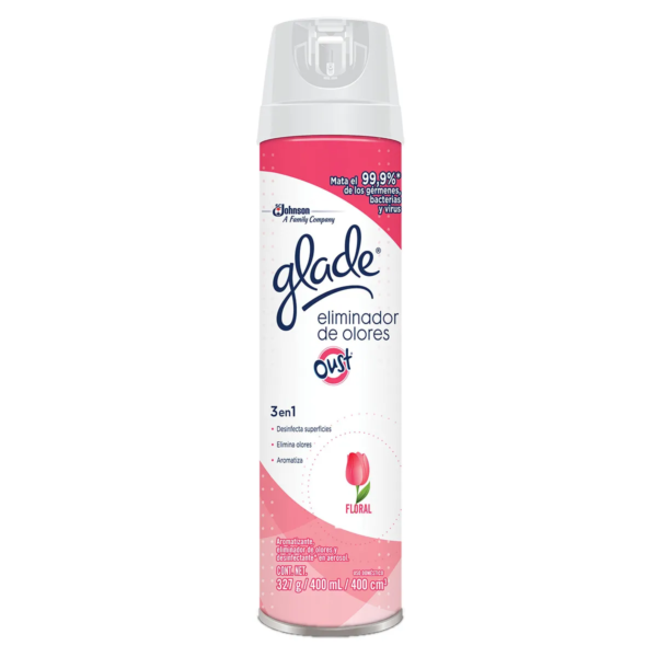 GLADE ELIMINADOR DE OLORES FLORAL 400ml