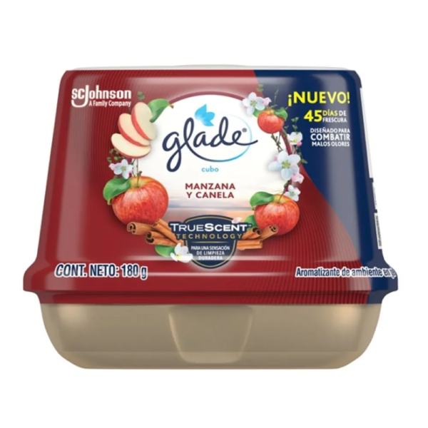GLADE CUBO MANZANA CANELA 180G