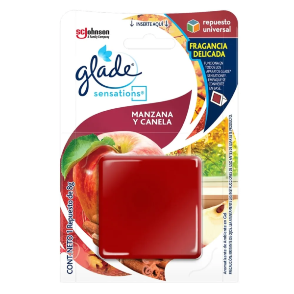 GLADE SENSATIONS REFILL MANZANA CANELA SINGLE